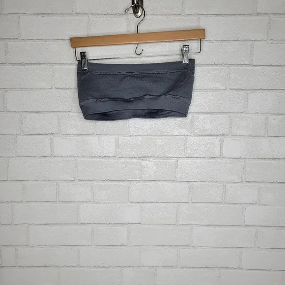 Unbranded Gray Stretchy Bandeau Bra Top - Picture 3 of 3
